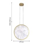 4374-1P, подвес, D470xH1800/2320, LEDx27W, 1620LM, 4000K, CRI>90, included — изображение 4