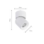 4150-1U, потолочный светильник, D54xW63xH98, LEDx6W, 42V, угол рассеивания: 24°, 550LM, 3000-6000K, IP20, included — изображение 2