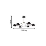 1512-6P, люстра подвесная, D1000xH430, 6xE14x40W, excluded — изображение 2