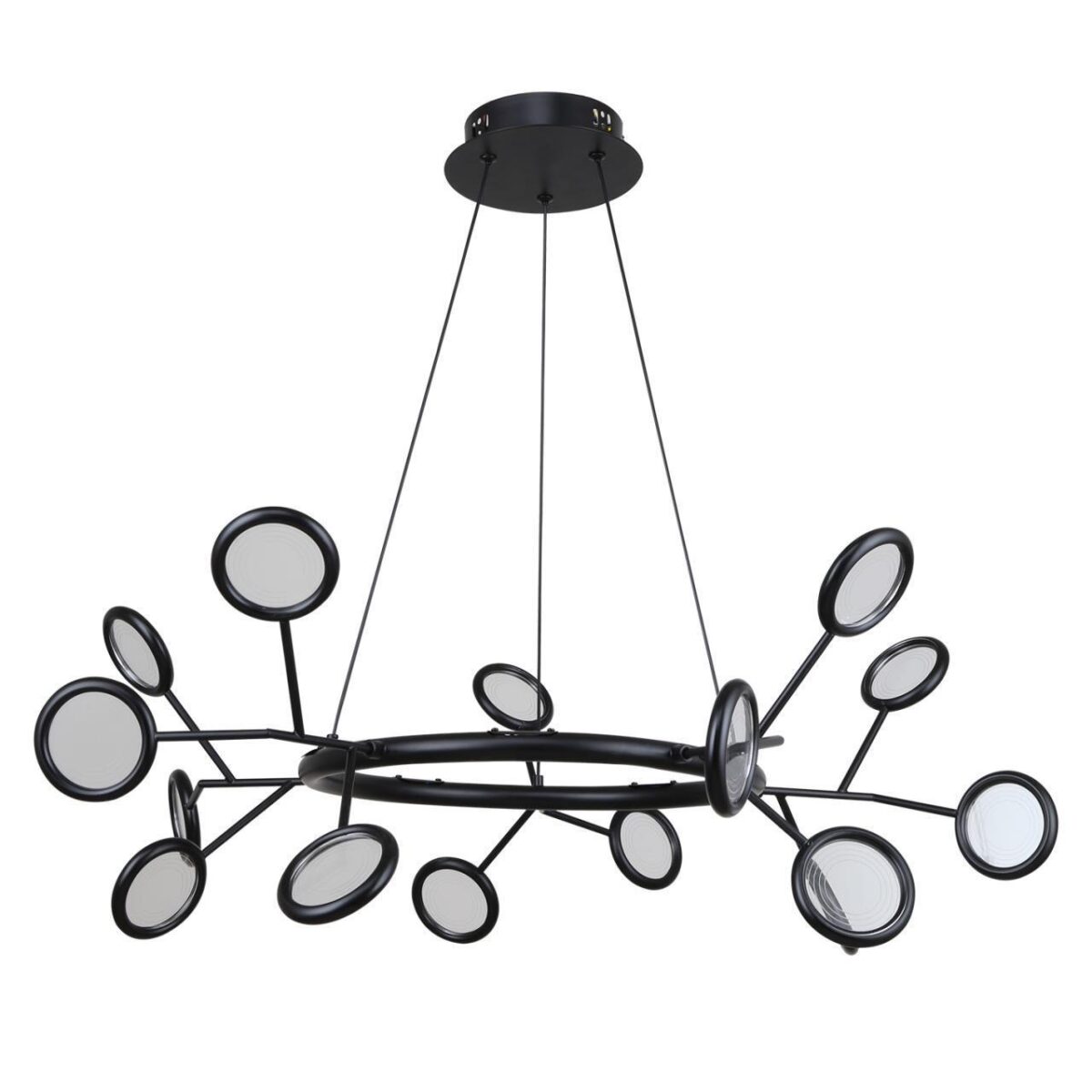 4252-15P, подвесная люстра, D740xH400/1100, 15xLEDx3W, 3825LM, 4000K, included — изображение 2