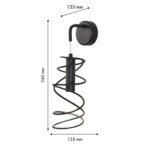 4555-1W, настенный светильник, D135xW135xH360, LEDx5W, 315LM, 4000K, included — изображение 3