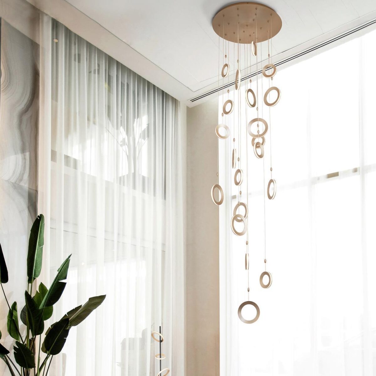 4322-9P, подвесная люстра, D1020xH560/1460, 3xLEDx7W + 6xLEDx5W, 4080LM, 4000K, included — изображение 4