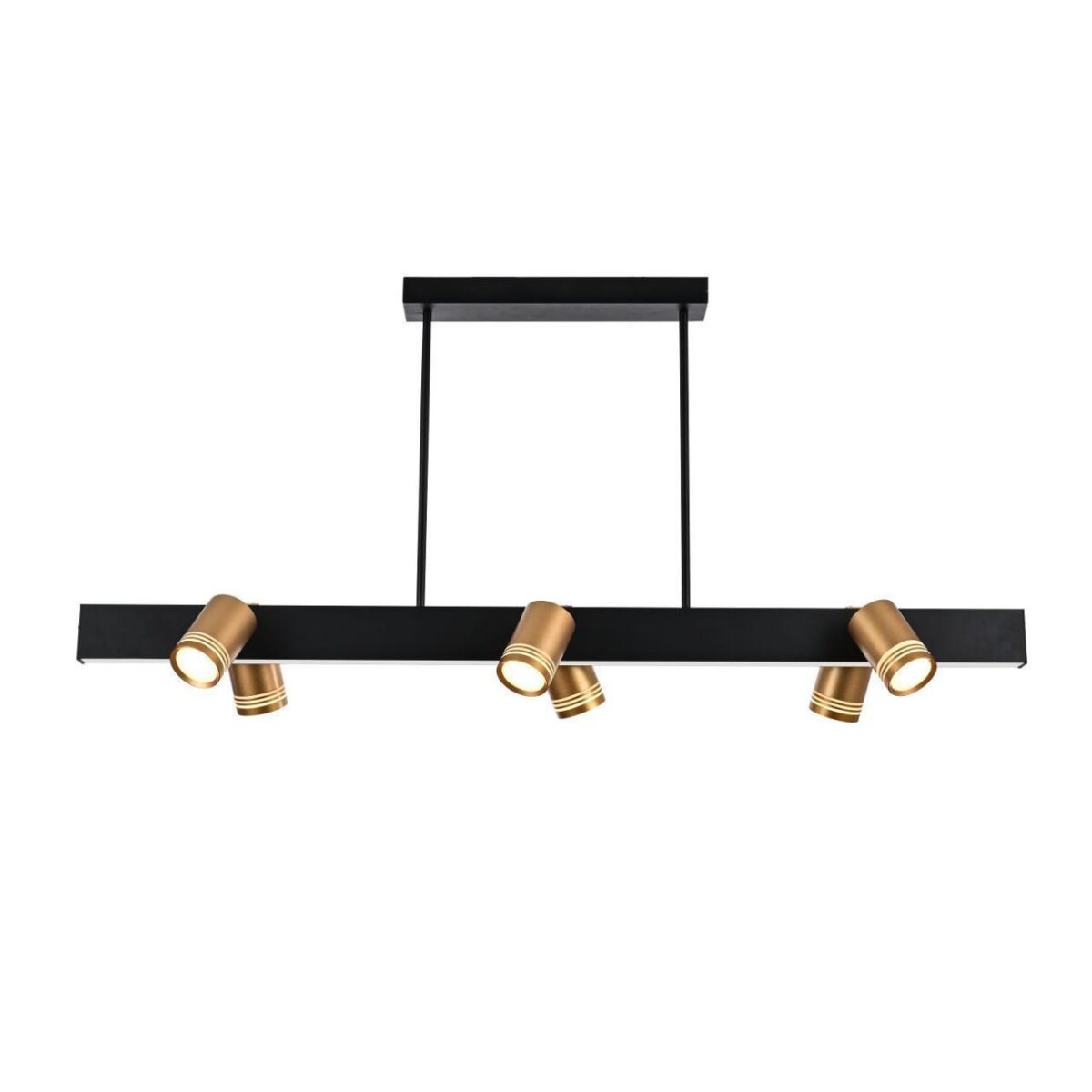 4074-6P, подвесная люстра, L1200xW190xH600, 6xGU10LEDx10W, excluded + LEDx18W, 700LM, 4000K, included — изображение 1