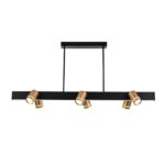 4074-6P, подвесная люстра, L1200xW190xH600, 6xGU10LEDx10W, excluded + LEDx18W, 700LM, 4000K, included