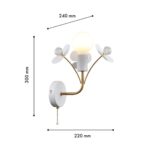 4081-1W, настенный светильник, D240xW220xH300, 1xE27x60W, excluded, switch — изображение 3