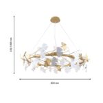 4080-10P, подвесная люстра, D820xH320/1000, 10xG9x40W, excluded — изображение 3