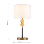 2624-1T, настольный светильник, D280xH600, 1xE27x40W, excluded — изображение 3