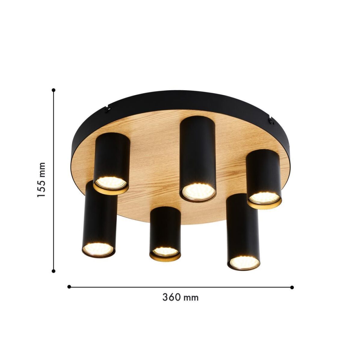 4431-6U, потолочный светильник, D360xH155, 6xGU10x50W, excluded — изображение 2