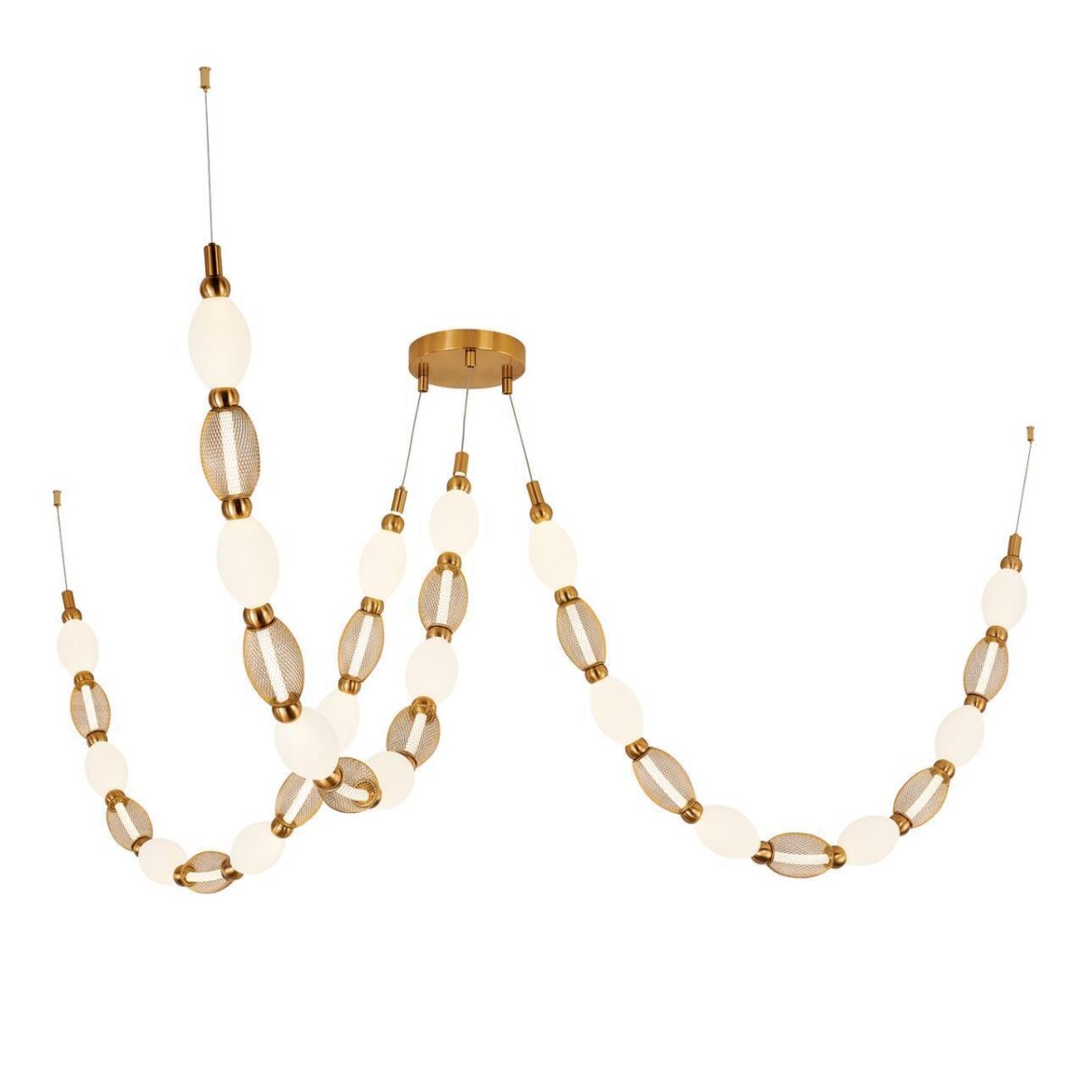 4559-3PC, подвесная/потолочная люстра, D200xH1780/2780 + D650xH890/1775 + D1980xH820/1725, 3xLEDx18W, 2910LM, 4000K, included — изображение 7