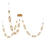 4559-3PC, подвесная/потолочная люстра, D200xH1780/2780 + D650xH890/1775 + D1980xH820/1725, 3xLEDx18W, 2910LM, 4000K, included — изображение 7