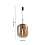 4264-1P, подвес, D350xH700/2200, 1xE27x40W, excluded — изображение 2