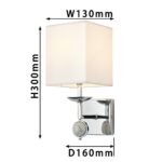 2821-1W, настенный светильник, D160xW130xH300, 1xE14x40W, excluded — изображение 3