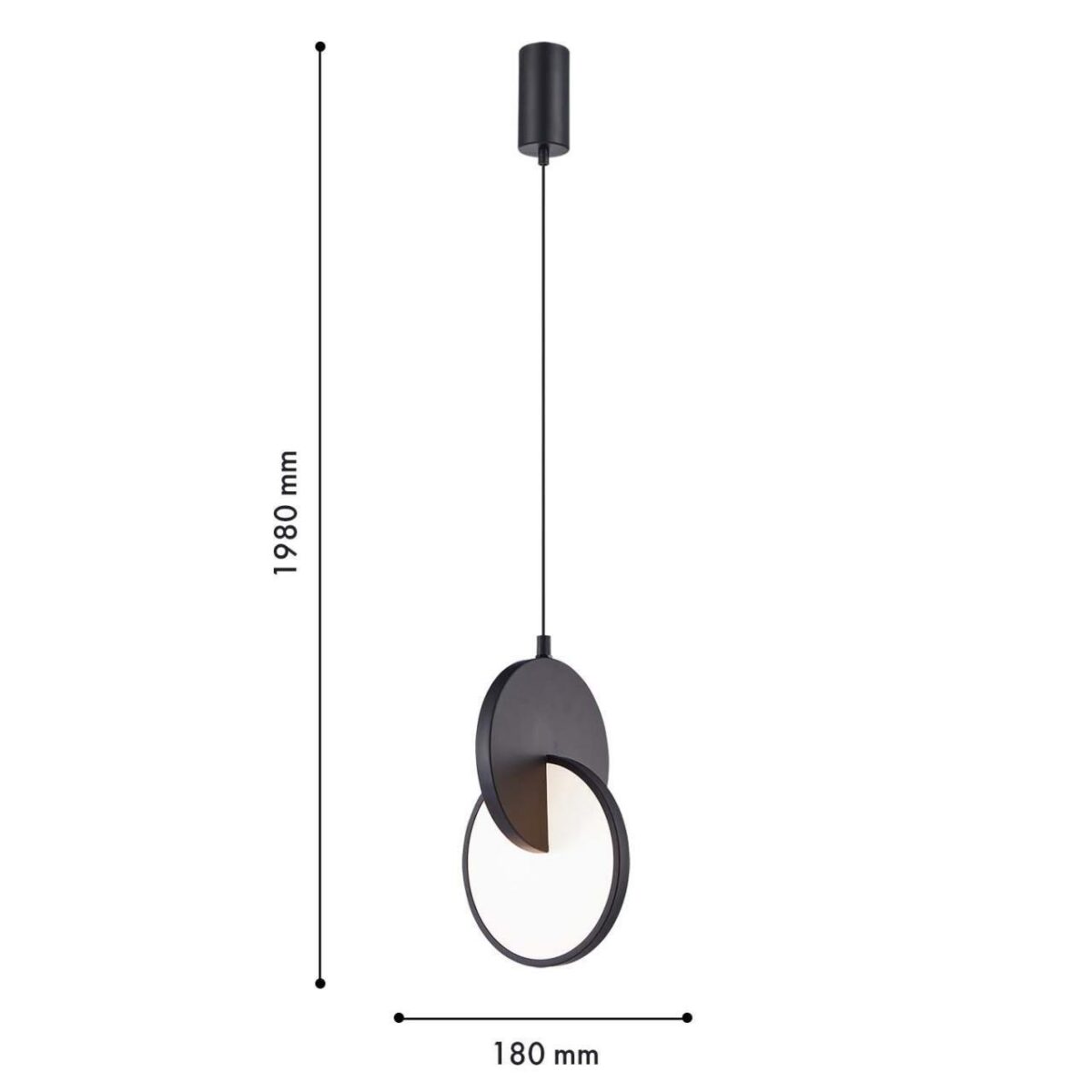 4606-1P, подвес, L180xW170xH405/1980, LEDx7W, 910LM, 3000K, included — изображение 3
