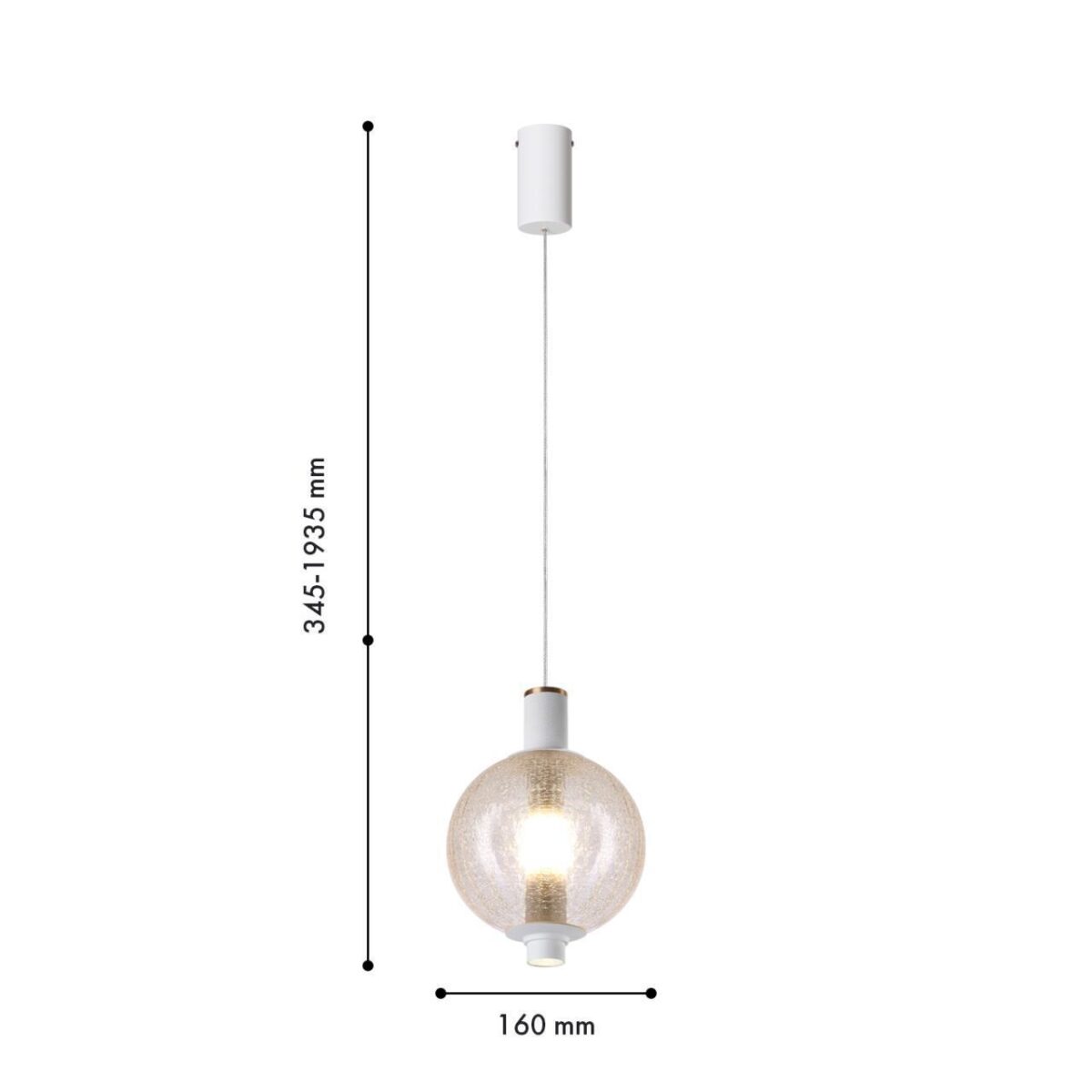 4314-1P, подвес, D160xH345/1935, LEDx9W, 650LM, 4000K, CRI>90, included — изображение 2