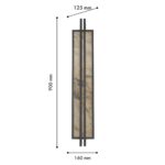 4442-2W, настенный светильник, D125xW160xH900, LEDx35W, 355LM, 4000K, included — изображение 3