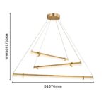 4553-3P, подвесная люстра, D1070xH900/1600, 3xLEDx13W, 4935LM, 4000K, included — изображение 3