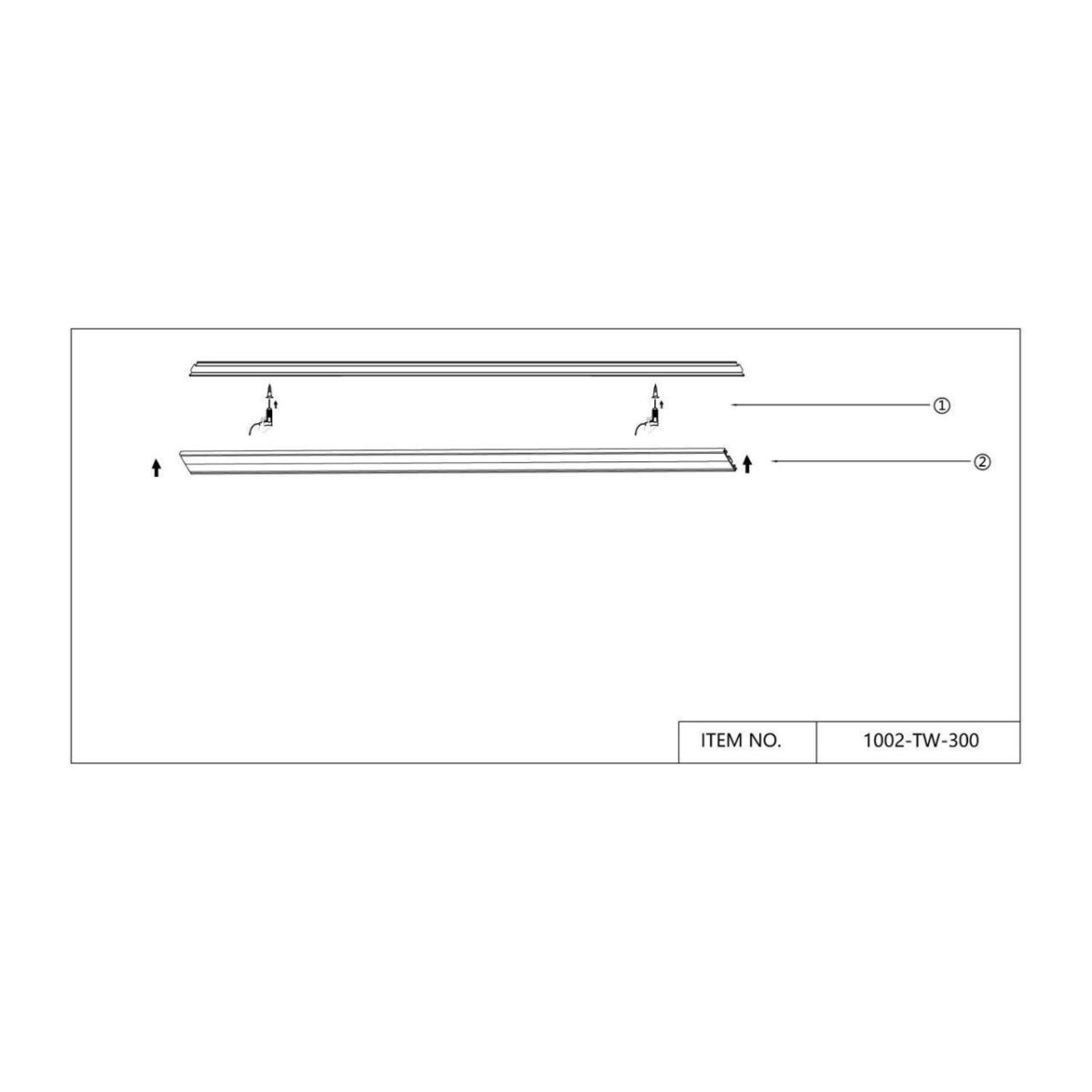 1002-TW-300, шинопровод, L3000xW30xH5, IP20 — изображение 3