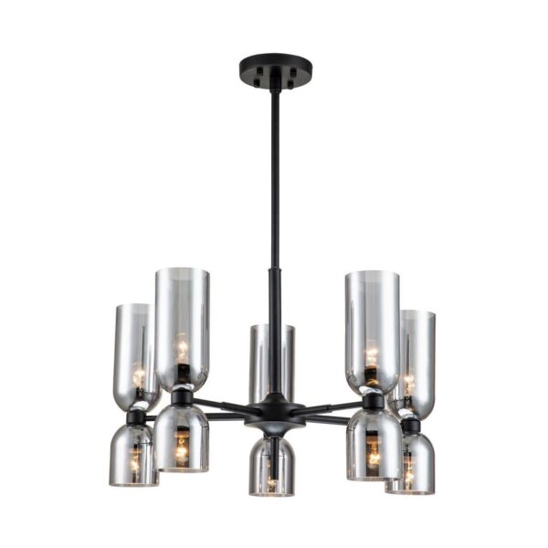 2877-5P, подвесная люстра, D680*H550/850, 10xE14x40W, excluded