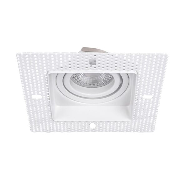 4534-1C, врезной светильник под штукатурку, L125xW125xH36, cutout:L80xW80, 1xGU10x35W, IP20, excluded