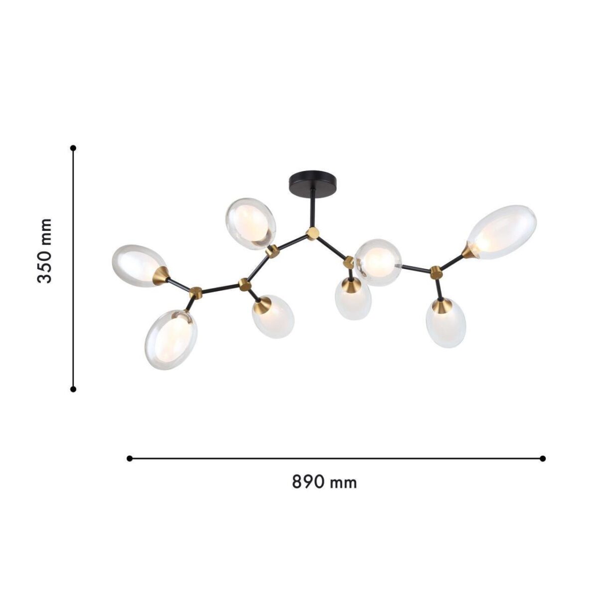 4083-8P, подвесная люстра, L890xW800xH350, 8xG9x40W, excluded — изображение 3