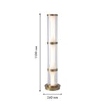 4244-1F, напольный светильник, D260xH1100, LEDx28W, 730LM, 4000K, included, switch — изображение 2