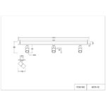4079-3C, потолочный светильник, L1000xW100xH160, LEDx60W, 2200-4200LM, 3000-6000K, included, remote control — изображение 10