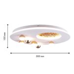 4630-5C, потолочный светильник, D500xH100, LEDx42W, 2530LM, 4000K, included — изображение 5