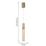 4718-1P, подвес, D50xH450/2050, LEDx7W, 350LM, 4000K, included — изображение 3