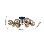 2344-8U, потолочный светильник, D720xW675xH220, 8xE14x40W, excluded — изображение 3