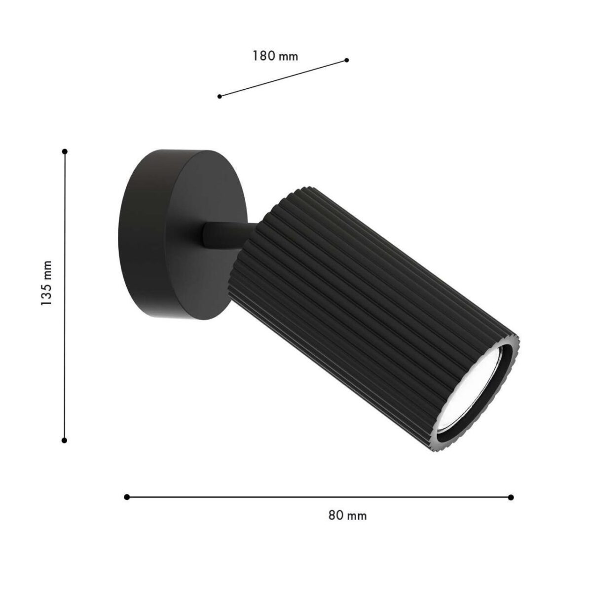 4635-1W, настенный светильник, D180xW80xH135, 1xGU10x35W, excluded — изображение 3