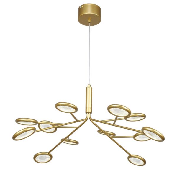 4253-12P, подвесная/потолочная люстра, D650xH320/1320, 12xLEDx3W, 3060LM, 4000K, included