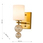 2998-1W, настенный светильник, D200xW120xH350, 1xE14x40W, excluded — изображение 3