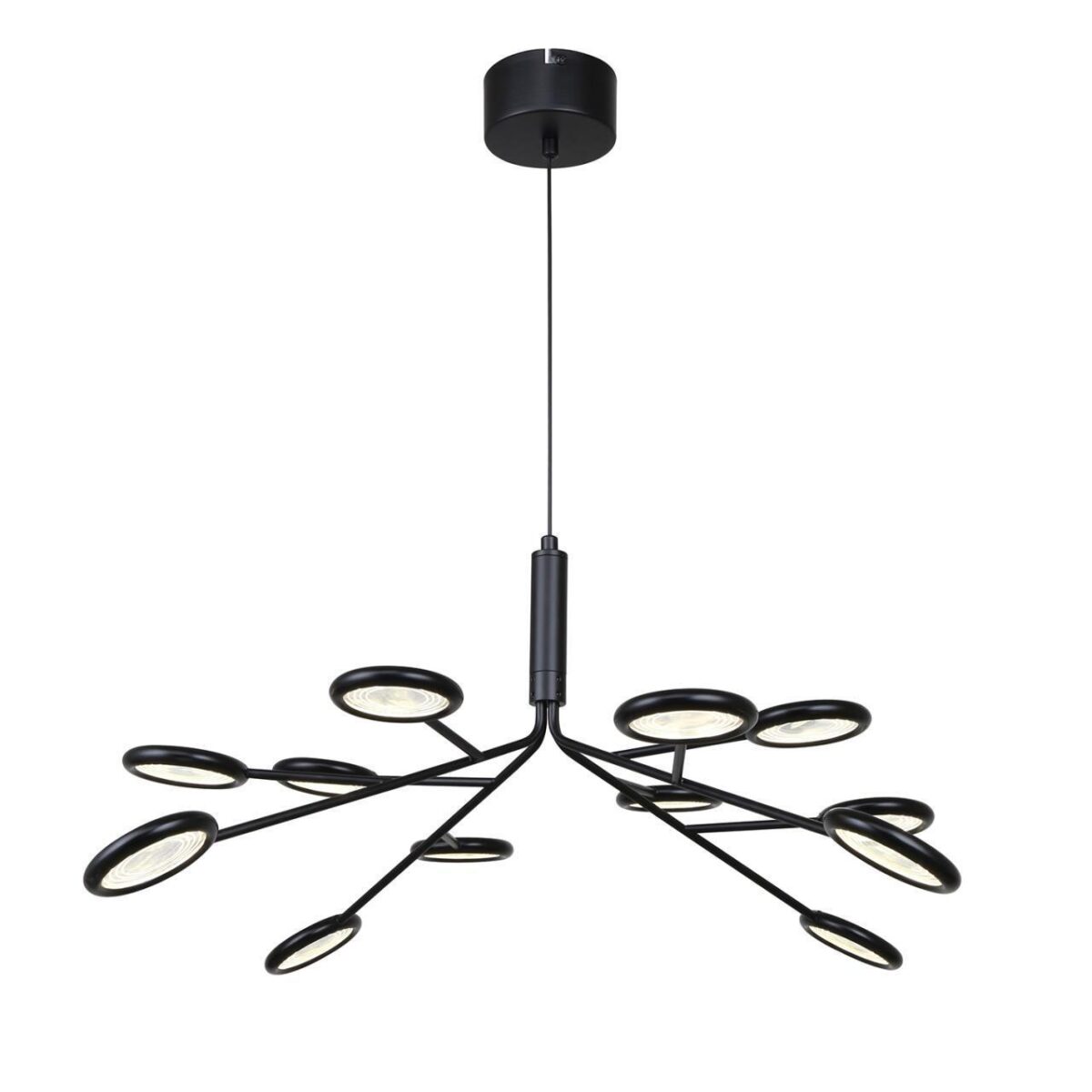 4252-12P, подвесная/потолочная люстра, D650xH320/1320, 12xLEDx3W, 3060LM, 4000K, included 4252-12P, подвесная/потолочная люстра, D650xH320/1320, 12xLEDx3W, 3060LM, 4000K, included — изображение 1