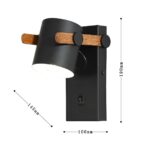 3004-1W, настенный светильник, D145xW100xH190, 1xE27LEDx7W, excluded, switch — изображение 3