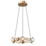 4382-9P, подвесная люстра, D400xH1880, 9xLEDx3.3W, 2100LM, 4000K, CRI>90, included — изображение 2