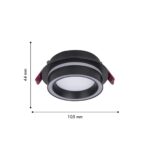 4540-1C, врезной светильник, D105xH44, cutout:D90, 1xGX53LEDx15W, IP20, excluded — изображение 3