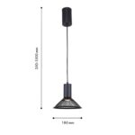 4623-1P, подвес, D180xH350/1500, 1xLEDx6W, 660LM, 3000K, included — изображение 3