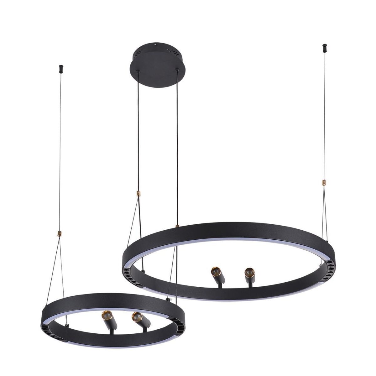 4474-2P, подвесная люстра, D830xH1000/1800, LEDx53W + LEDx33W + 4xLEDx3W, 2075LM, 3000-6500K, included, remote control — изображение 7