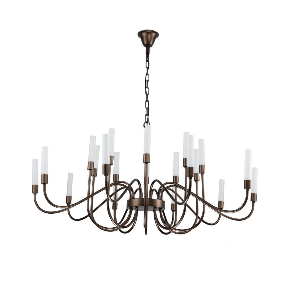 3014-20P, подвесная люстра, D1200xH680/1680, 20xG9LEDx7W, 4900LM, 3000K, included — изображение 2