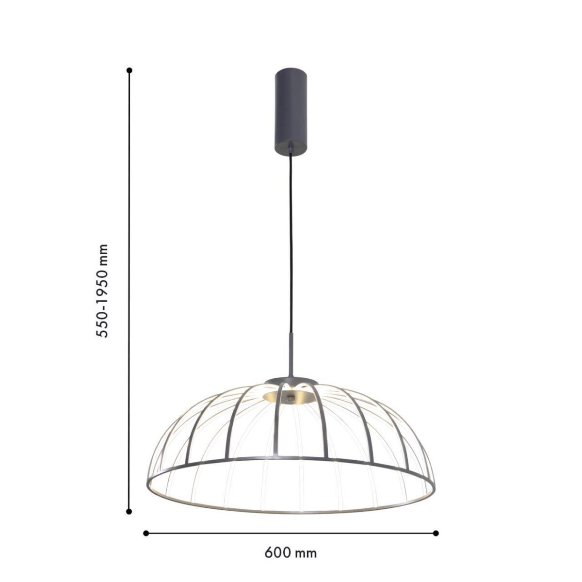 4285-6P, подвесная люстра, D600xH500/1900, LEDx60W, 5700LM, 4000K, included — изображение 3