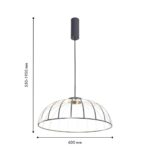 4285-6P, подвесная люстра, D600xH500/1900, LEDx60W, 5700LM, 4000K, included — изображение 3