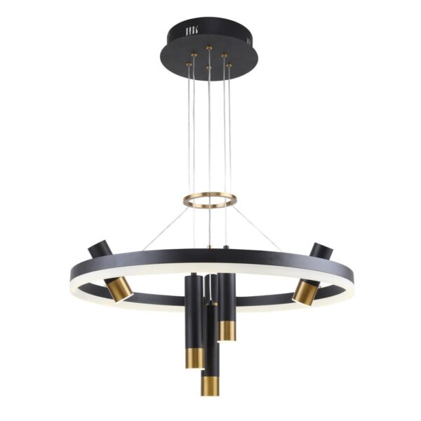 3097-7P, подвесная люстра, D600xH600/1000, LEDx35W + 6xLEDx3W, 3640LM, 4000K, included