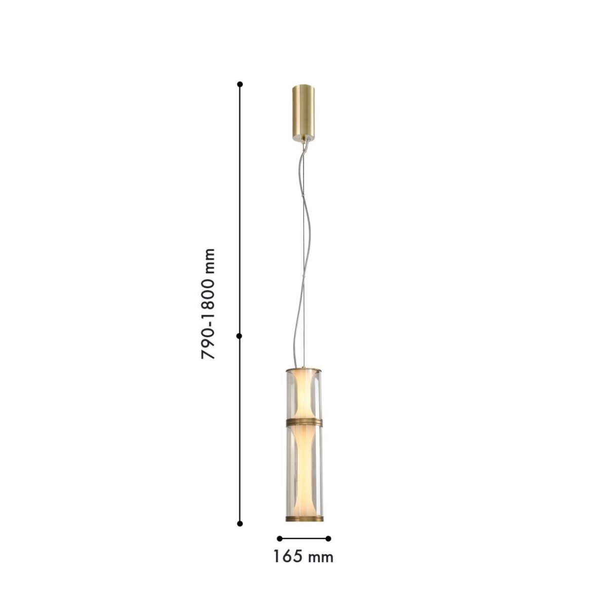 4244-2P, подвес, D165xH790/1800, LEDx20W, 435LM, 4000K, included — изображение 2