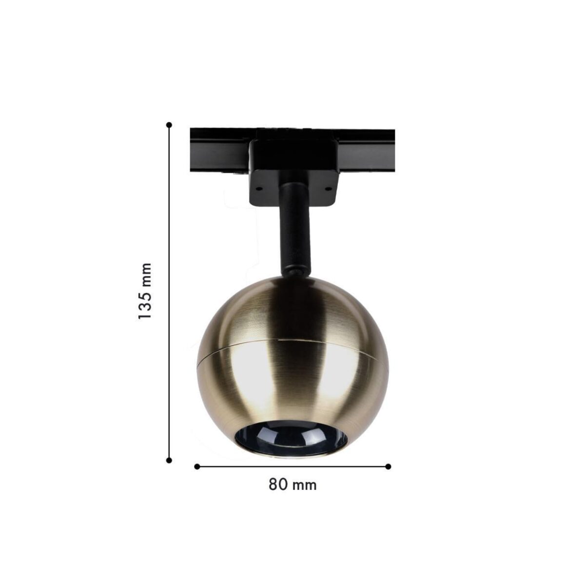 4229-1U, трековый светильник, D80xH135, LEDx8W, 42V, 500LM, 3000-6000K, CRI>90, included — изображение 2