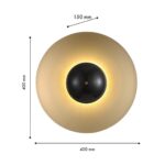 4246-1W, настенный светильник, D150xW400xH400, LEDx17W, 2740LM, 4000K, included — изображение 2