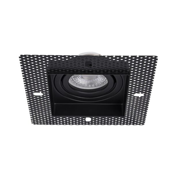 4536-1C, врезной светильник под штукатурку, L125xW125xH36, cutout:L80xW80, 1xGU10x35W, IP20, excluded