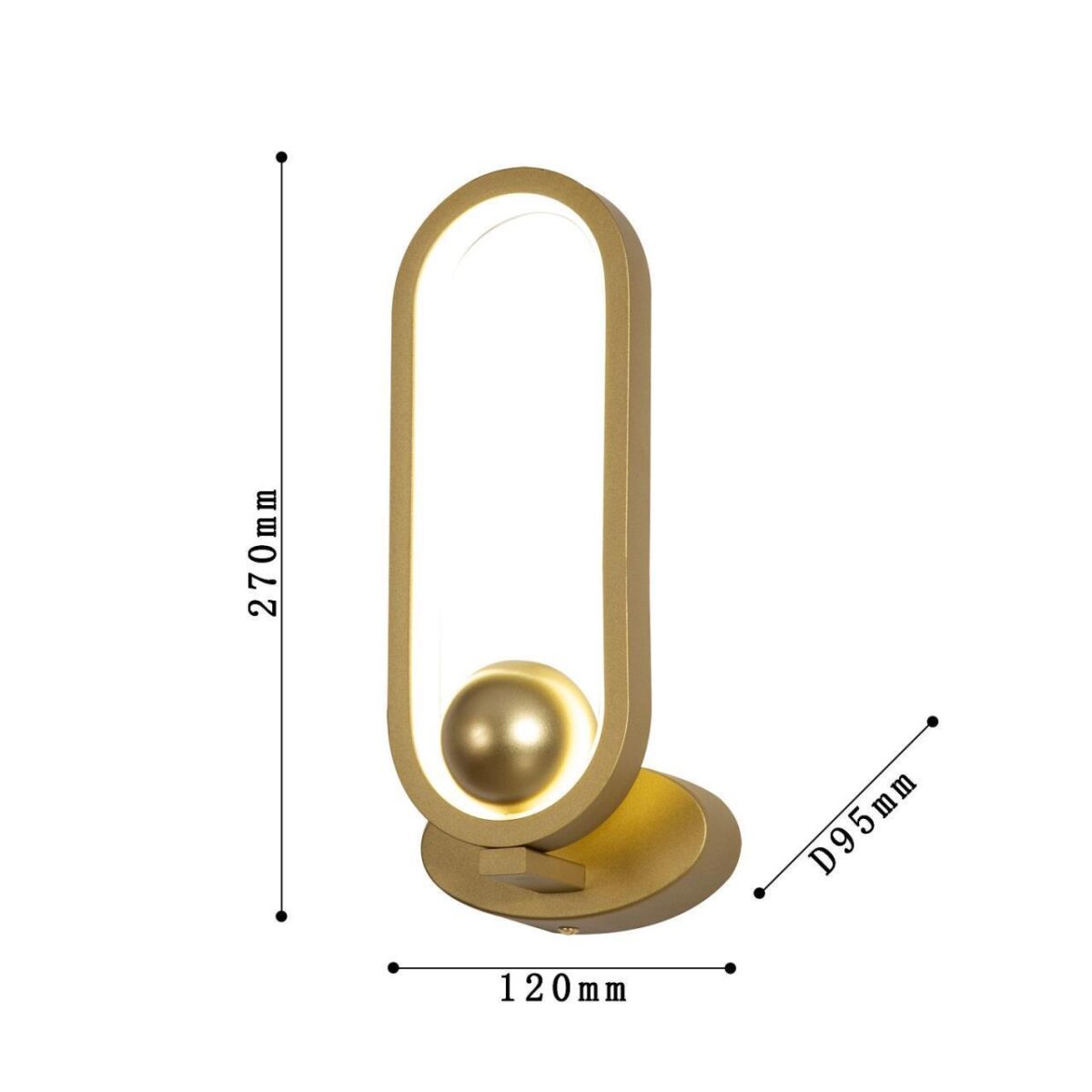 4221-1W, настенный светильник, D95xW120xH270, LEDx12W, 960LM, 4000K, included — изображение 3