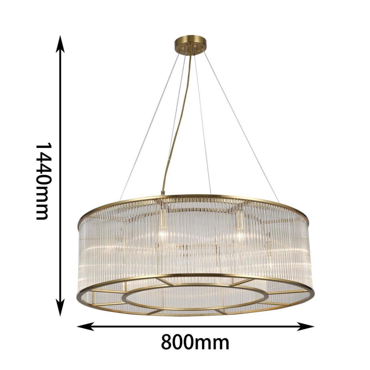 2907-8P, потолочная люстра, D800xH340/1440, 8xE14x60W, excluded — изображение 3