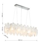 3018-12P, подвесная люстра, L1000xW350xH260/1230, 12xE14x40W, excluded — изображение 3