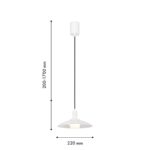 4274-1P, подвес, D220xH200/1700, 1xG9x40W, excluded — изображение 2